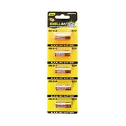 Exell Battery 5pk EB-23A 12V Alkaline Battery Replaces V23GA, L1028, MS21/MN21, A23 EB-A23